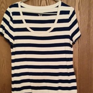 Blue and white t-shirt